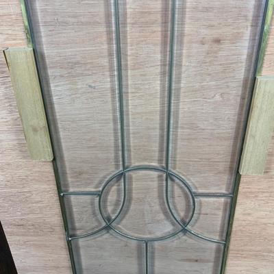 Lot 502 | Leaded Glass Panel | Amethyst Accent