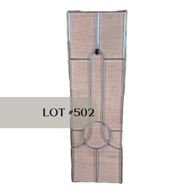Lot 502 | Leaded Glass Panel | Amethyst Accent