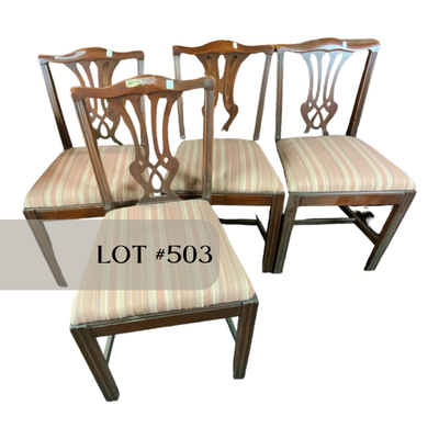 Lot 503 | Four Dining Chairs