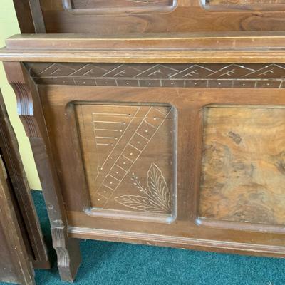 Lot 506 | Bed with Burled Walnut Panels