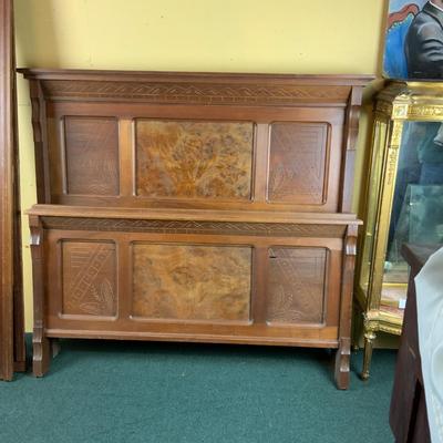 Lot 506 | Bed with Burled Walnut Panels