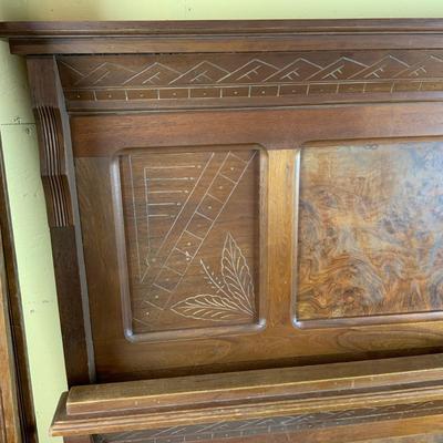 Lot 506 | Bed with Burled Walnut Panels