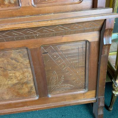 Lot 506 | Bed with Burled Walnut Panels