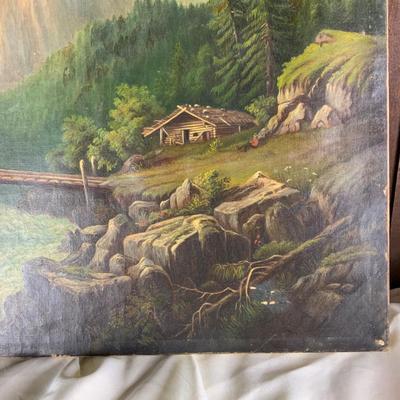 Lot 508 | Alpine Landscape Oil Painting