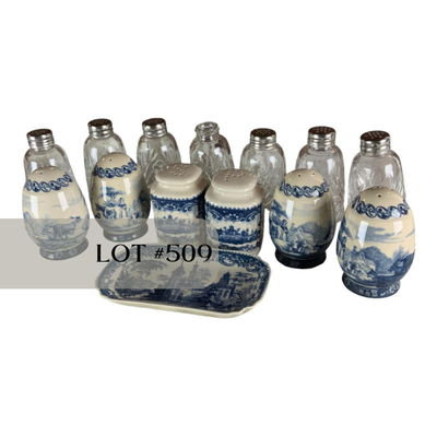 Lot 509 | Modern Dishes and Salt and Pepper Shakers
