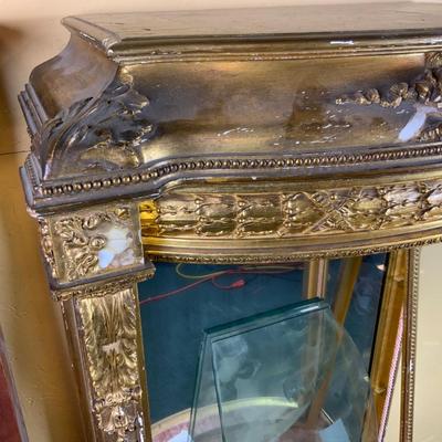 Lot 513 | Gold Curved Front Vitrine