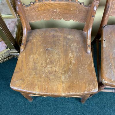 Lot 514 | Two Pressed-Back Chairs