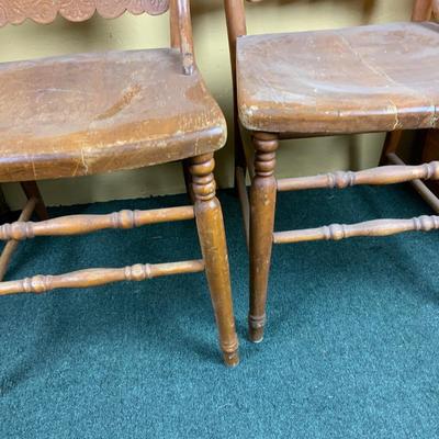 Lot 514 | Two Pressed-Back Chairs