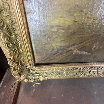 Lot 519 | Dutch Wharf Painting