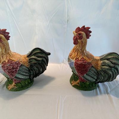 CERAMIC ROOSTERS