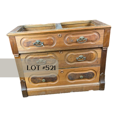 Lot 521 | Three-Drawer Commode
