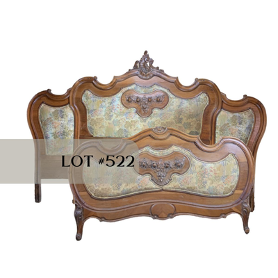 Lot 522 | Carved Upholstered Victorian Bed