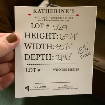 Lot 529 | Mahogany Corner Cabinet