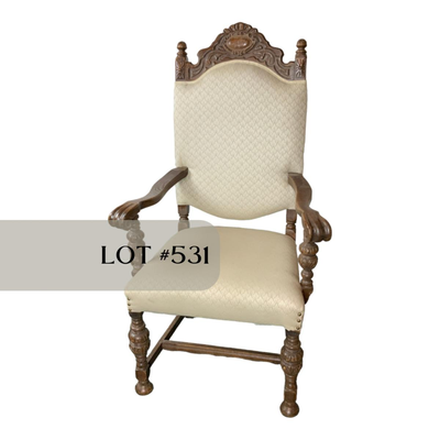 Lot 531 | Substantial Kingâ€™s Chair