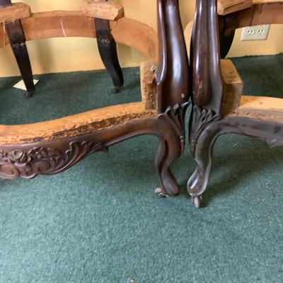 Lot 532 | Carved Rosewood Arm Chairs