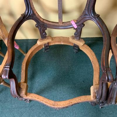 Lot 532 | Carved Rosewood Arm Chairs