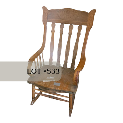 Lot 533 | Oak Rocking Chair