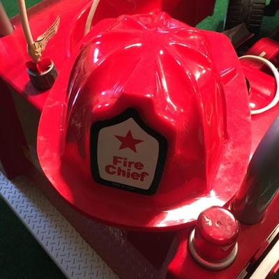 Child's pedal firetruck