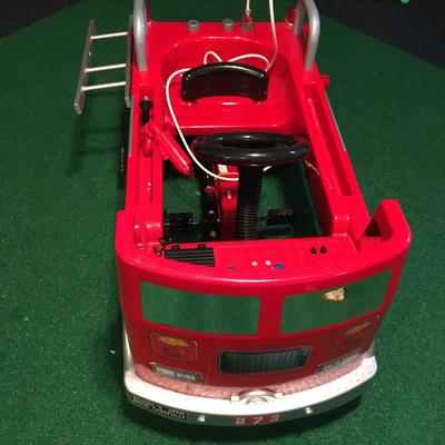Child's pedal firetruck