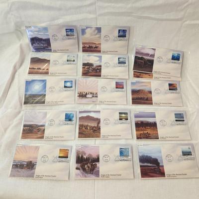 15 - 1 DAY STAMPS - IMAGES OF THE AMERICAN FRONTIER