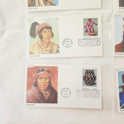 10 - FIRST DAY STAMPS - ART OF THE AMERICAN INDIAN