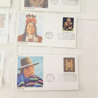 10 - FIRST DAY STAMPS - ART OF THE AMERICAN INDIAN