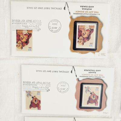 9 - FIRST DAY STAMPS - THE ART OF DISNEY