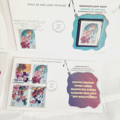 9 - FIRST DAY STAMPS - THE ART OF DISNEY