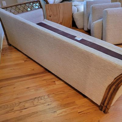 Couch with a Bamboo Frame and Accent Pillows (LR-DW)