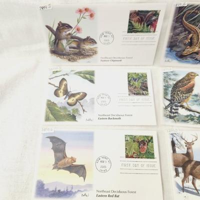10 - FIRST DAY STAMPS - NORTHEAST DECIDUOUS FOREST