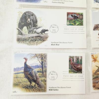 10 - FIRST DAY STAMPS - NORTHEAST DECIDUOUS FOREST