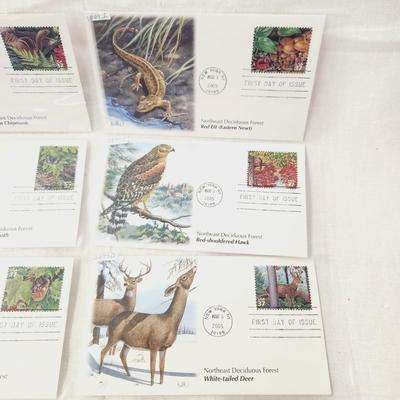 10 - FIRST DAY STAMPS - NORTHEAST DECIDUOUS FOREST