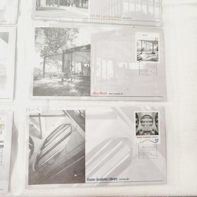 12 - FIRST DAY STAMPS - MASTER OF MODERN AMERICAN ARCHITECTURE