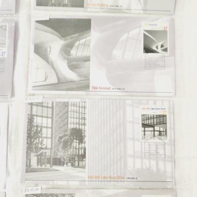 12 - FIRST DAY STAMPS - MASTER OF MODERN AMERICAN ARCHITECTURE