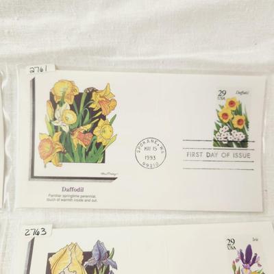 6 - FIRST DAY STAMPS - 1993 BEAUTIFUL FLOWERS