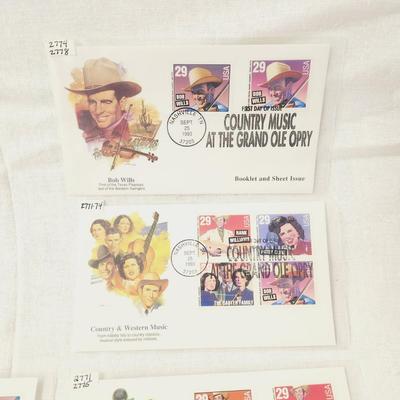 6 - FIRST DAY STAMPS - COUNTRY MUSIC AT THE GRAND OLE OPRY