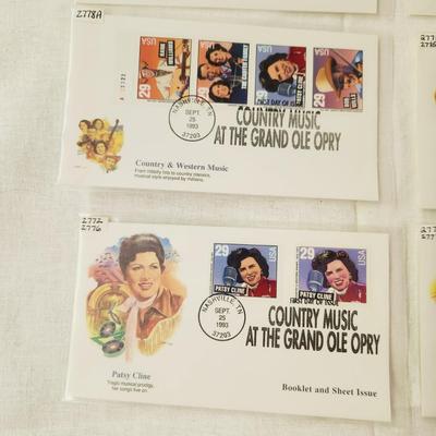 6 - FIRST DAY STAMPS - COUNTRY MUSIC AT THE GRAND OLE OPRY