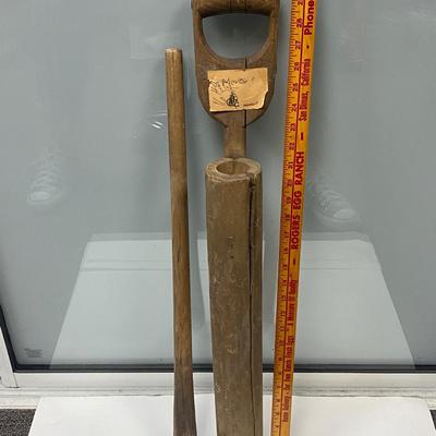 Antique Wooden Two-Part Pump
