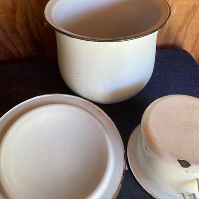 Vintage Enamel Pots