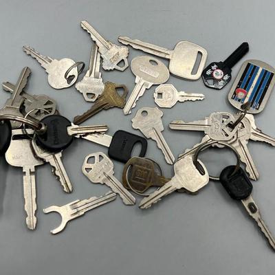 Lot of Retro Miscellaneous Sized Collectible Keys