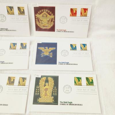 10 - FIRST DAY STAMPS - 2003 THE BALD EAGLE SYMBOL OF AMERICAN IDEALS