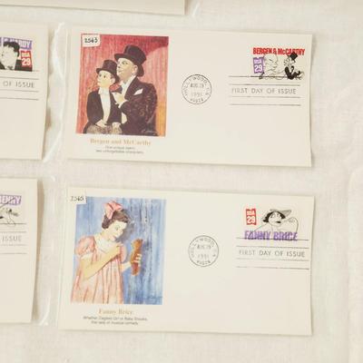 6 - FIRST DAY STAMPS - OLD COMEDIANS