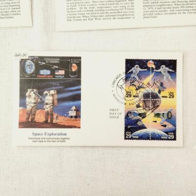 6 - FIRST DAY STAMPS - 1992 CHICAGO / MOSCOW SPACE