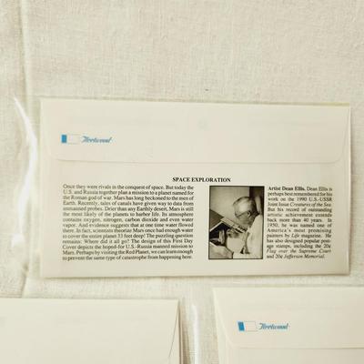 6 - FIRST DAY STAMPS - 1992 CHICAGO / MOSCOW SPACE