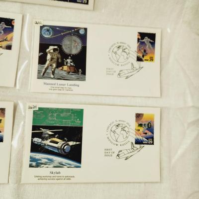 6 - FIRST DAY STAMPS - 1992 CHICAGO / MOSCOW SPACE