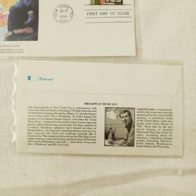 6 - FIRST DAY STAMPS - AMERICAN BROADWAY MUSICALS
