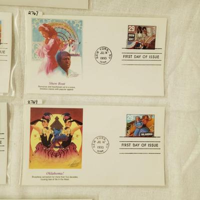 6 - FIRST DAY STAMPS - AMERICAN BROADWAY MUSICALS