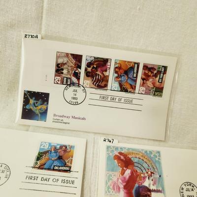 6 - FIRST DAY STAMPS - AMERICAN BROADWAY MUSICALS