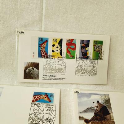 6 - FIRST DAY STAMPS - 1992 WILD ANIMALS