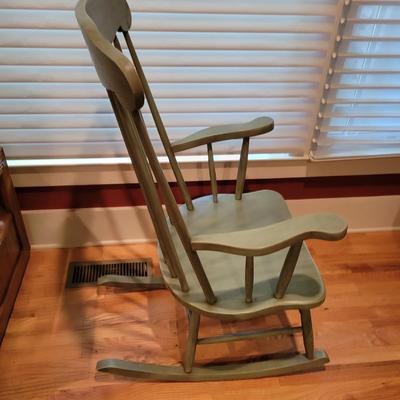 Green Stained Rocking Chair (S-DW)